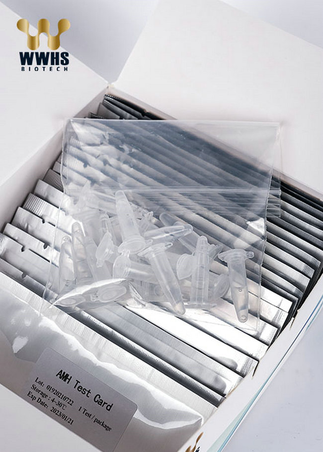 One Step Fertility Test Kit 300 Tests / Hour AMH Rapid Test Cassette