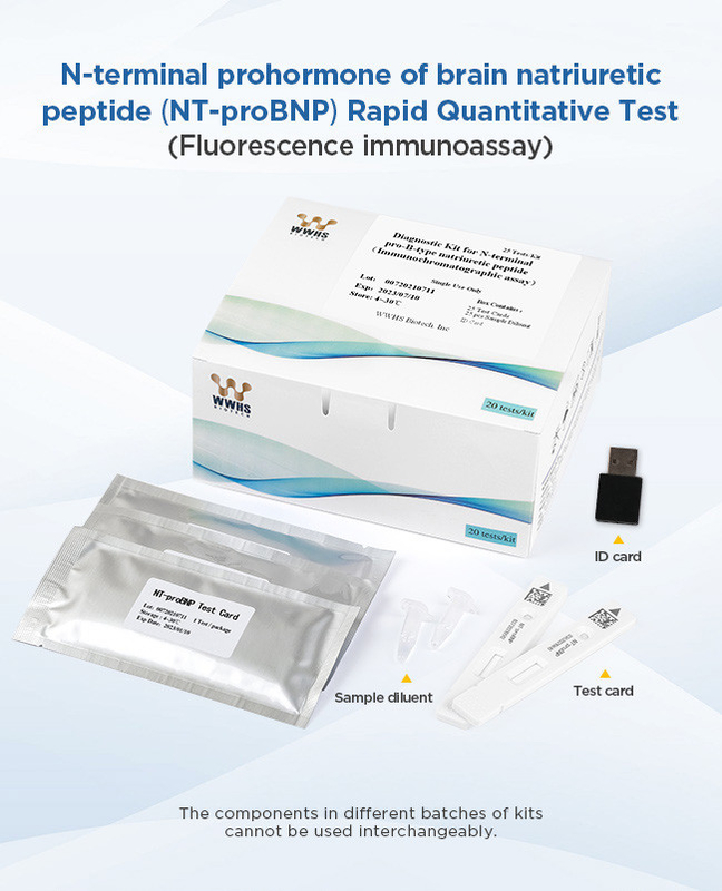 Diagnostic Rapid Blood Test Kits NT-ProBNP High Sensitivity In Whole Blood Plasma And Serum