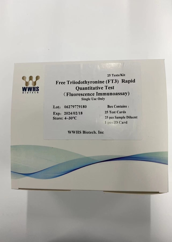 Free Triiodothyronine（Ft3）Rapid Quantitative Test Kit By Wwhs Fluorescence Immunoassay