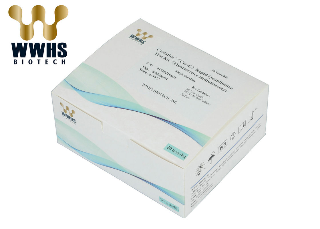 Cys-C IVD Rapid Test Kit IFA Colloidal Gold POCT Diagnostic WWHS Reagent Cassette