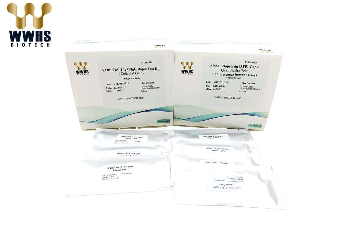 AFP IVD POCT Rapid Test Kit IFA / Colloidal Gold Reagent Cassette For Tumor Markers