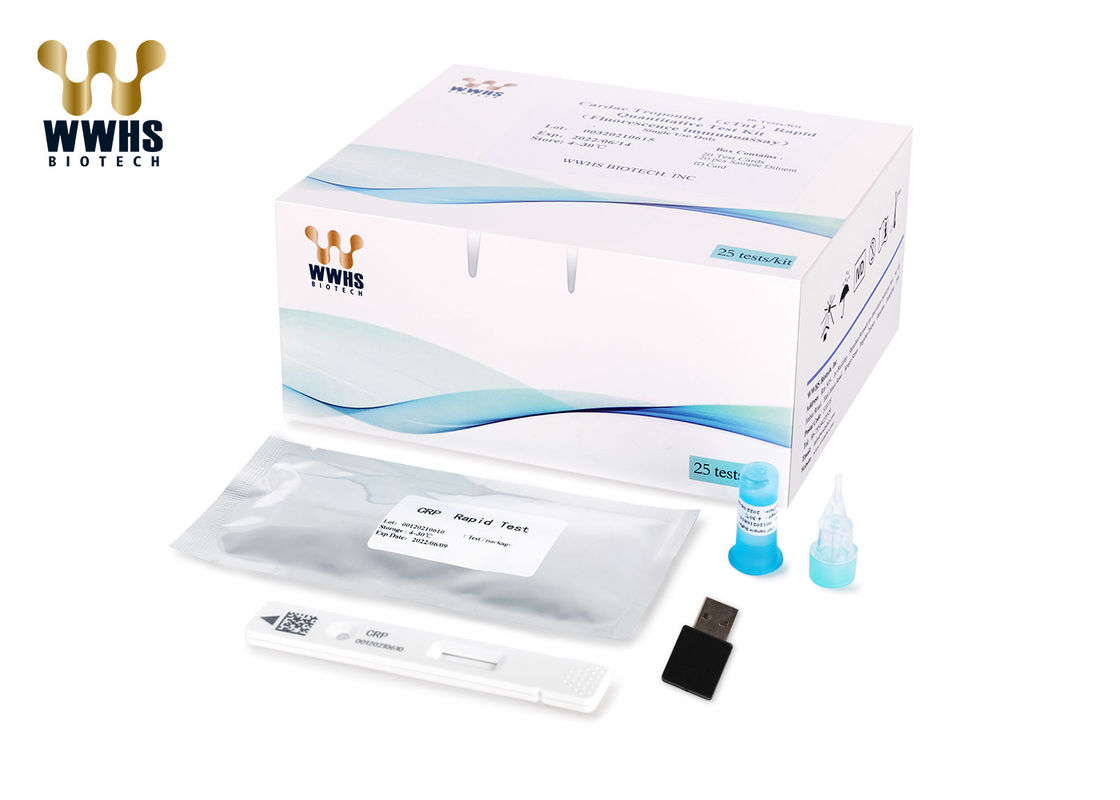 CRP IVD Rapid Test Kit IFA Colloidal Gold POCT Diagnostic WWHS Reagent Cassette