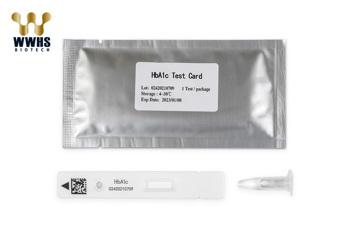3000 Tests/Day HBA1C Home Test Kit Rapid Cassette Test FIA POCT Assay