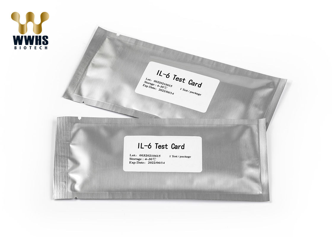 IL-6 Colloidal Gold POCT High Accuracy FIA Rapid Test Kits CE Approved