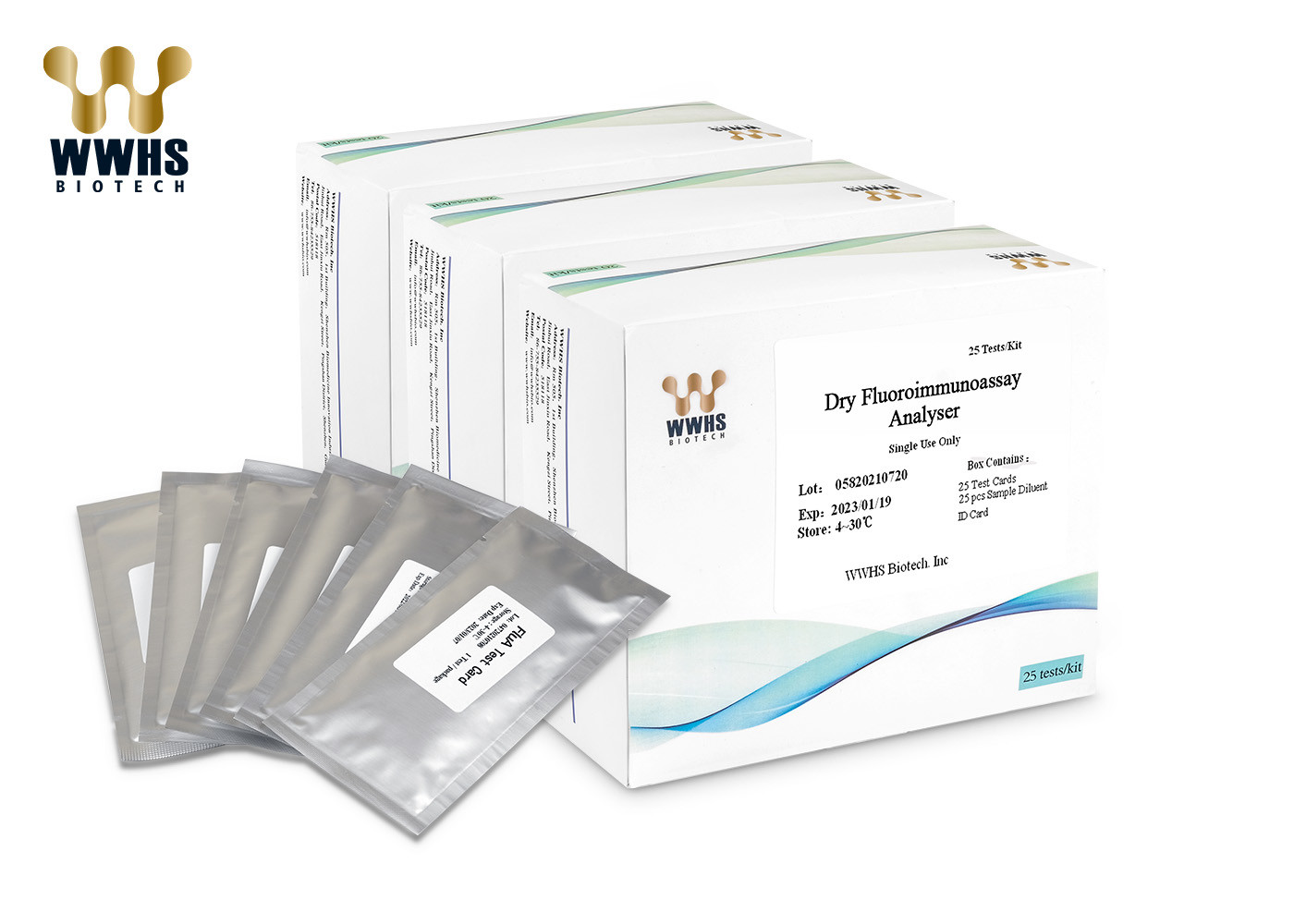FluA High Sensitivity Colloidal Gold Infection Detection WWHS Rapid Test Kits By Immunochromatography